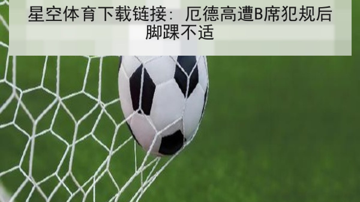 星空体育下载链接: 厄德高遭B席犯规后脚踝不适